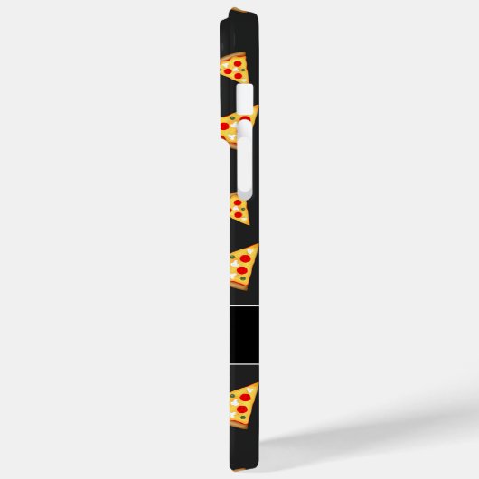 Coole und lustige Pizzaschnitte Monogram Case-Mate iPhone Hülle (Rückseite / Links)