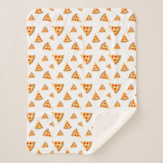 Coole und lustige Pizzaschnitte Sherpadecke (Vorderseite)