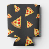 Coole und lustige Pizzaslicmuster Monogram Dosenkühler (Rückseite)