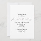 Coole und lustige Pizzaslicmuster Monogram Invite Einladung (Rückseite)