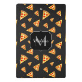Coole und lustige Pizzaslicmuster Monogram Mini Klemmbrett (Rückseite)
