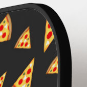 Coole und lustige Pizzaslicmuster Monogram Pickleball Schläger (Linke Seite)