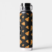 Coole und lustige Pizzaslicmuster Monogram Trinkflasche (Rückseite)