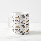 Coole und lustige Tiere mit Sonnenbrille Kaffeetasse (Vorderseite Links)