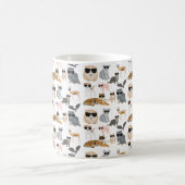 Coole und lustige Tiere mit Sonnenbrille Kaffeetasse (Mittel)