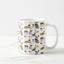 Coole und lustige Tiere mit Sonnenbrille Kaffeetasse