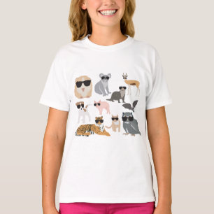 Coole und lustige Tiere mit Sonnenbrille T-Shirt