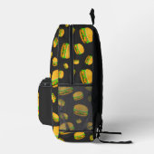 Coole und lustige Yummy-Hamburger-Muster Bedruckter Rucksack (Rechts)