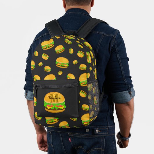 Coole und lustige Yummy-Hamburger-Muster Bedruckter Rucksack (Insitu (Modell))