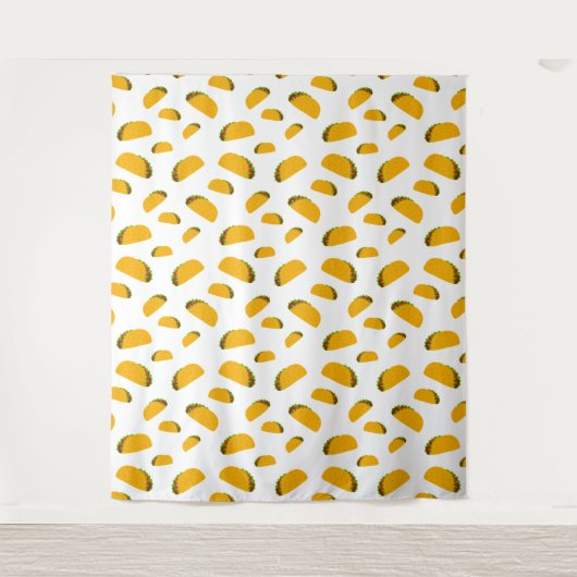 Coole und lustige Yummy-Tacom-Mauer Wandteppich (Vorderseite)