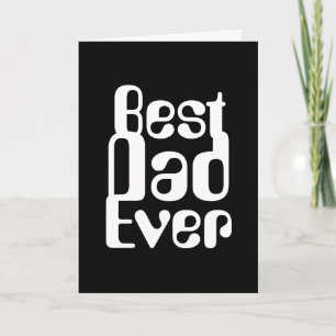 COOLE UND MINIMALISTISCHE "BESTER VATER ALLE ZEIT" KARTE