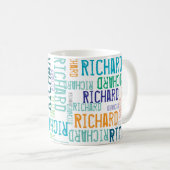 Coole und moderne Typografie Kaffeetasse (VorderseiteRechts)