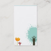 coole und niedliche businesscard Schablone des Visitenkarte (Rückseite)