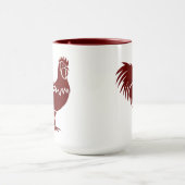 Coole und rustikale Länderliste Tasse (Zentrum)