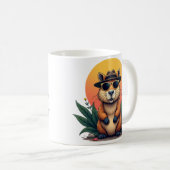 Coole und stilvolle Capybara Kaffeetasse (VorderseiteRechts)