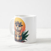Coole und stilvolle Capybara Kaffeetasse (Vorderseite Links)