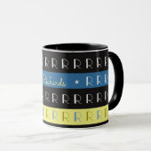 Coole und stilvolle Typografie-Tasse mit anfänglic Tasse (VorderseiteRechts)