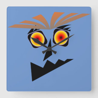 Coole und trendige Wanduhr. Quadratische Wanduhr