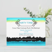 Coole und zeitgemäße Farbtafel Einladung (Stehend Vorderseite)