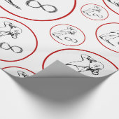 Coole Unendlichkeit Symbol Philosophisches Papier Geschenkpapier (Ecke)