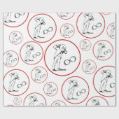 Coole Unendlichkeit Symbol Philosophisches Papier Geschenkpapier (Flach)