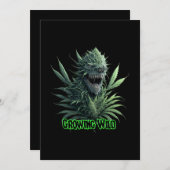 coole Unkraut-Pflanze für den Druck "Growing Wild" Einladung (Vorne/Hinten)
