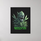 coole Unkraut-Pflanze für den Druck "Growing Wild" Leinwanddruck (Vorderseite)