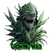 coole Unkraut-Pflanze für den Druck "Growing Wild" Leinwanddruck