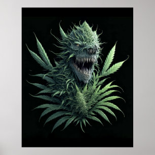 coole Unkraut-Pflanze für den Druck "Growing Wild" Poster