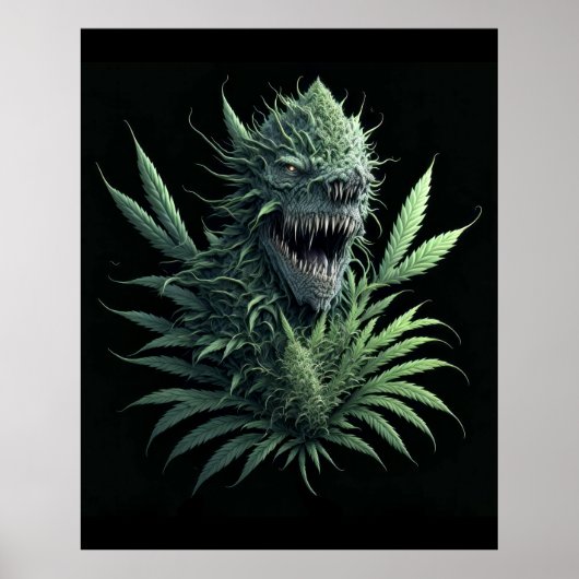 coole Unkraut-Pflanze für den Druck "Growing Wild" Poster (Vorne)