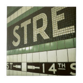 Coole Untergrundbahn Fliese (Vorderseite)