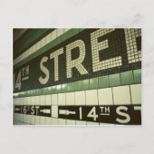 Coole Untergrundbahn Postkarte (Vorderseite)