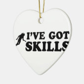 coole Unterwasseratemgerättauchenentwürfe Keramik Ornament (Links)