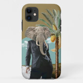 Coole Urban Safari Wild Man Collage Case-Mate iPhone Hülle (Rückseite)