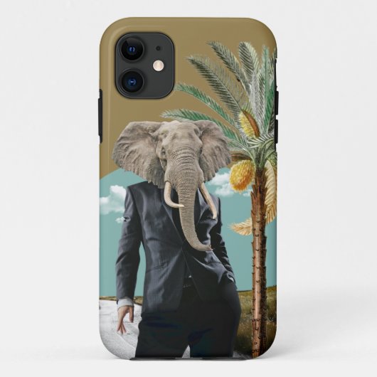Coole Urban Safari Wild Man Collage Case-Mate iPhone Hülle (Rückseite)