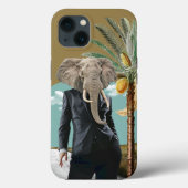 Coole Urban Safari Wild Man Collage Case-Mate iPhone Hülle (Rückseite)