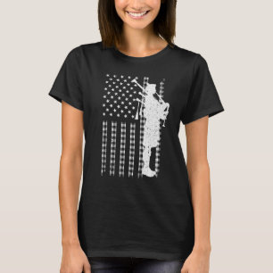 Coole US-Flag-Bagpiper für Männer Bagpipe Player T-Shirt