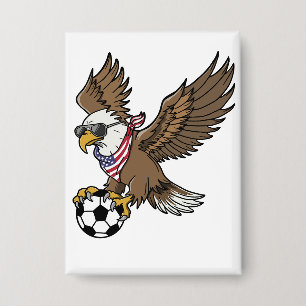 Coole USA-Fußball-Adler-Sonnenbrille Vintage Patri Button