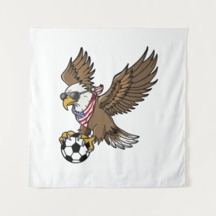 Coole USA-Fußball-Adler-Sonnenbrille Vintage Patri Wandteppich
