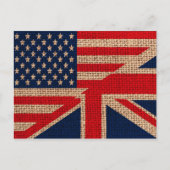 Coole usa Gewerkschaft Jack Flags begraben Texteff Postkarte (Vorderseite)