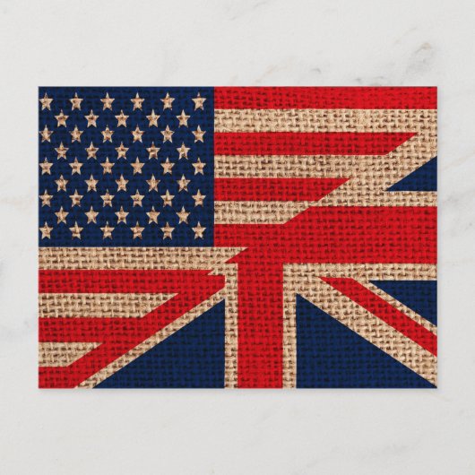 Coole usa Gewerkschaft Jack Flags begraben Texteff Postkarte (Vorderseite)