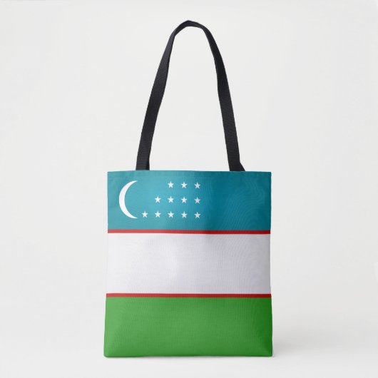 Coole Usbekistan-Fahne Tasche (Vorderseite)