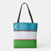 Coole Usbekistan-Fahne Tasche (Rückseite)