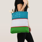 Coole Usbekistan-Fahne Tasche (Von Nahem)