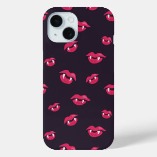 Coole Vampirlippen und Fangmuster Case-Mate iPhone Hülle