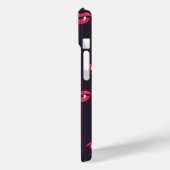 Coole Vampirlippen und Fangmuster Case-Mate iPhone Hülle (Rückseite / Links)