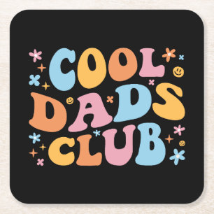 Coole Väter Club III Rechteckiger Pappuntersetzer