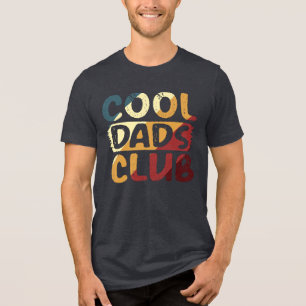 Coole Väter Club Retro Vintage Vatertagsgeschenk Tri-Blend Shirt