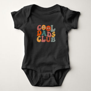 Coole Väter Club Vater Vatertag Retro Groovy Baby Strampler