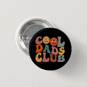 Coole Väter Club Vater Vatertag Retro Groovy Button